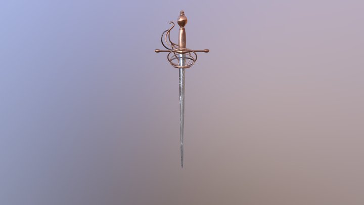 Rapier Sword 3D Model