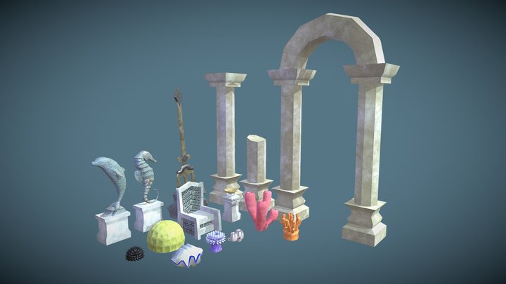 Underwater Asset Pack 3D Model
