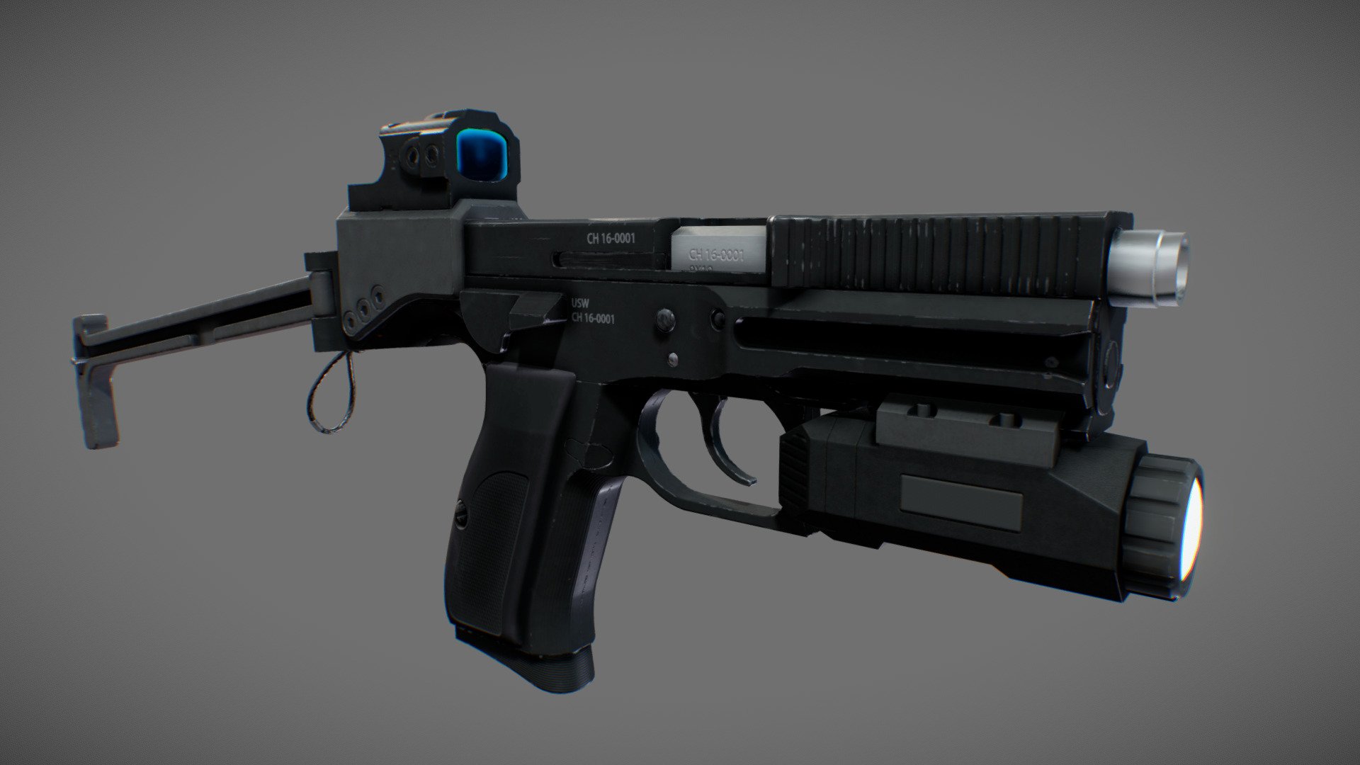 B&T USW Pistol - Download Free 3D Model By Holgcool [6ffb812] - Sketchfab