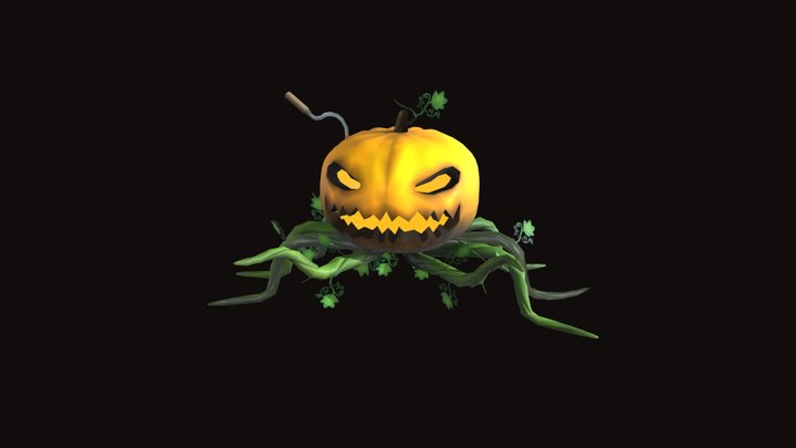 Pumpkin spider 3D Model