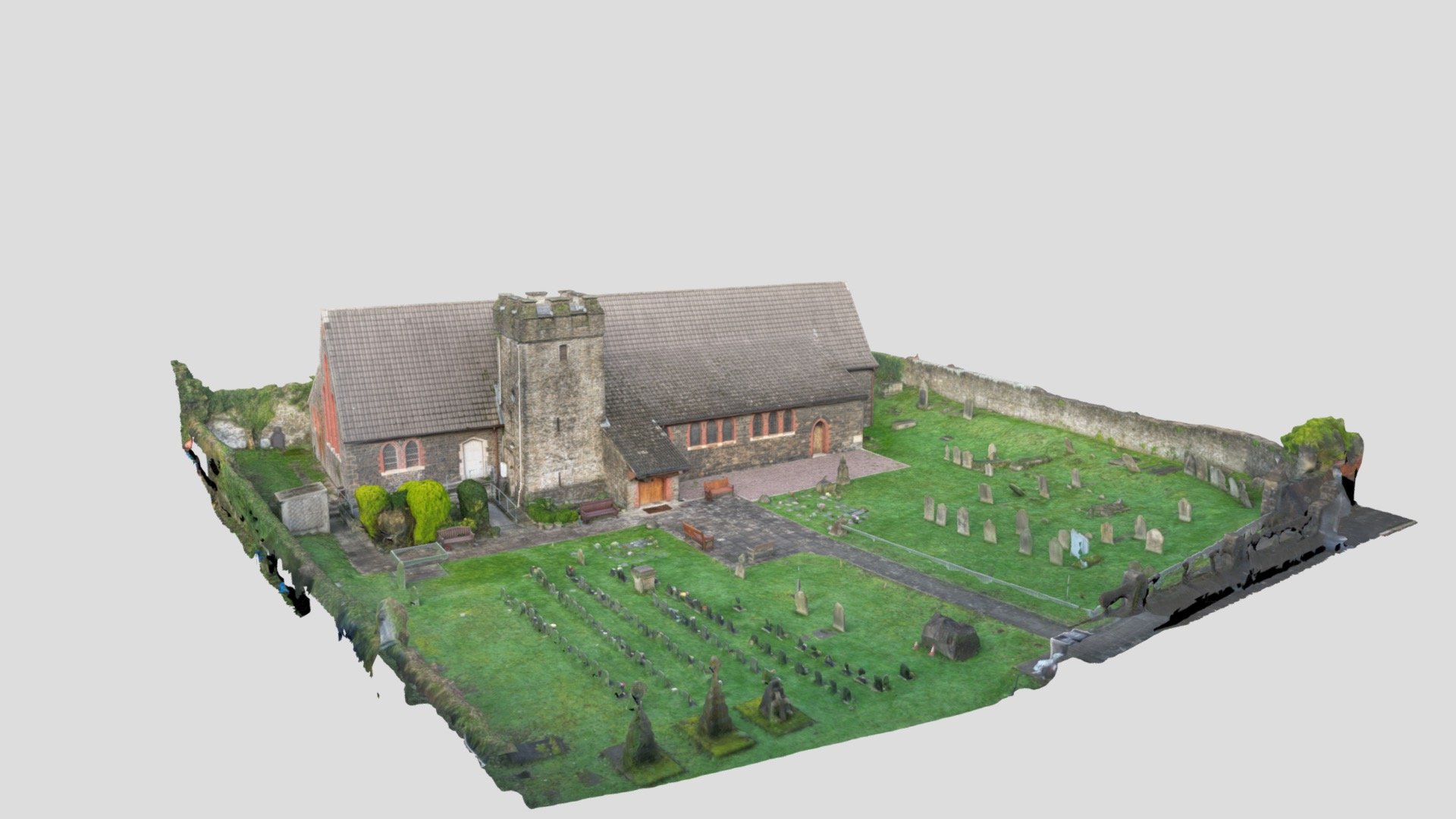 St Mary Llansawel Briton Ferry 3D model by DigitalReality3D