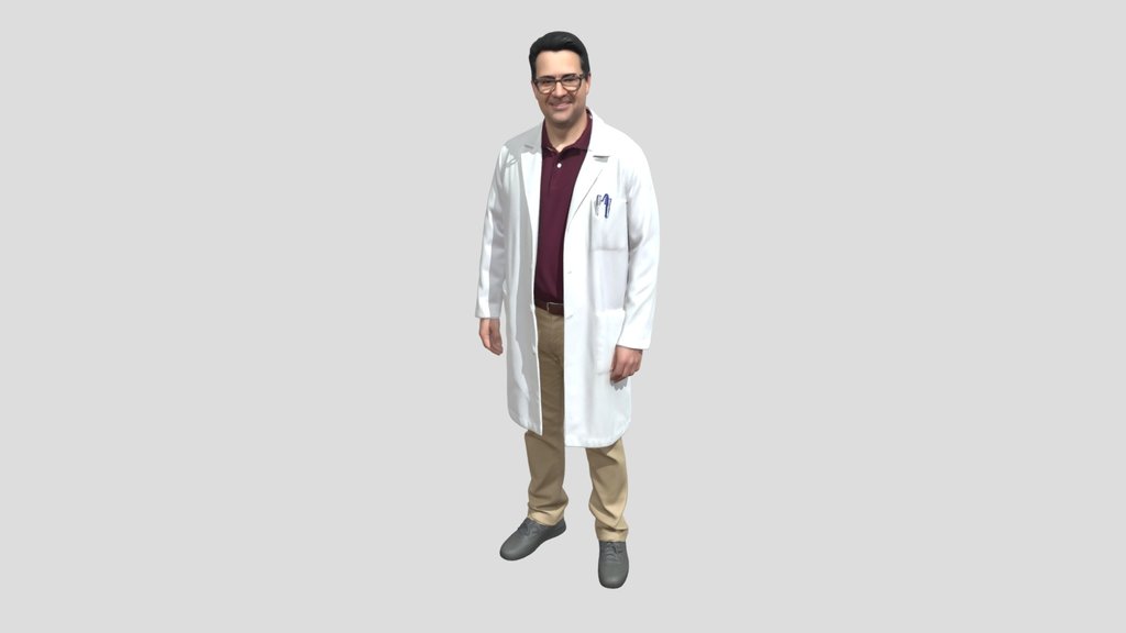 Portrait of a Doctor in a White Lab Coat