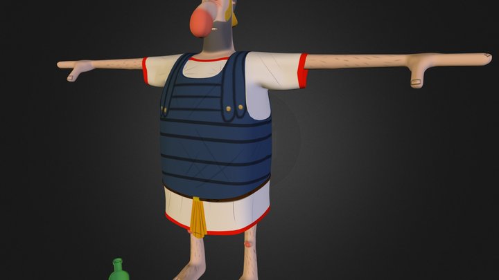 Drunken Roman 3D Model