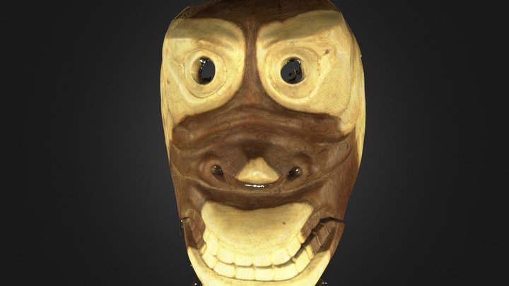 Mah Meri Mask with texture 3D Model