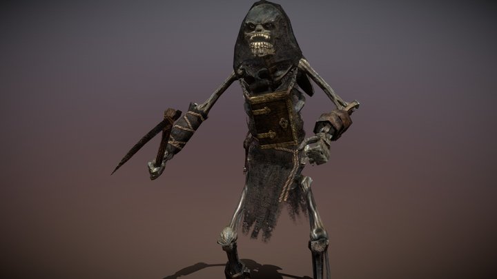3DRT - Darkbones - skeleton - Shaman 3D Model