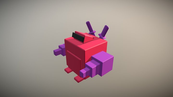 pink_robot 3D Model