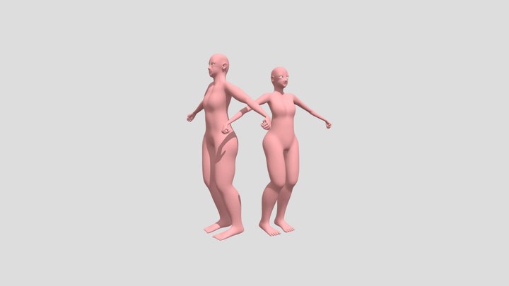 Human Base Mesh 3D Model