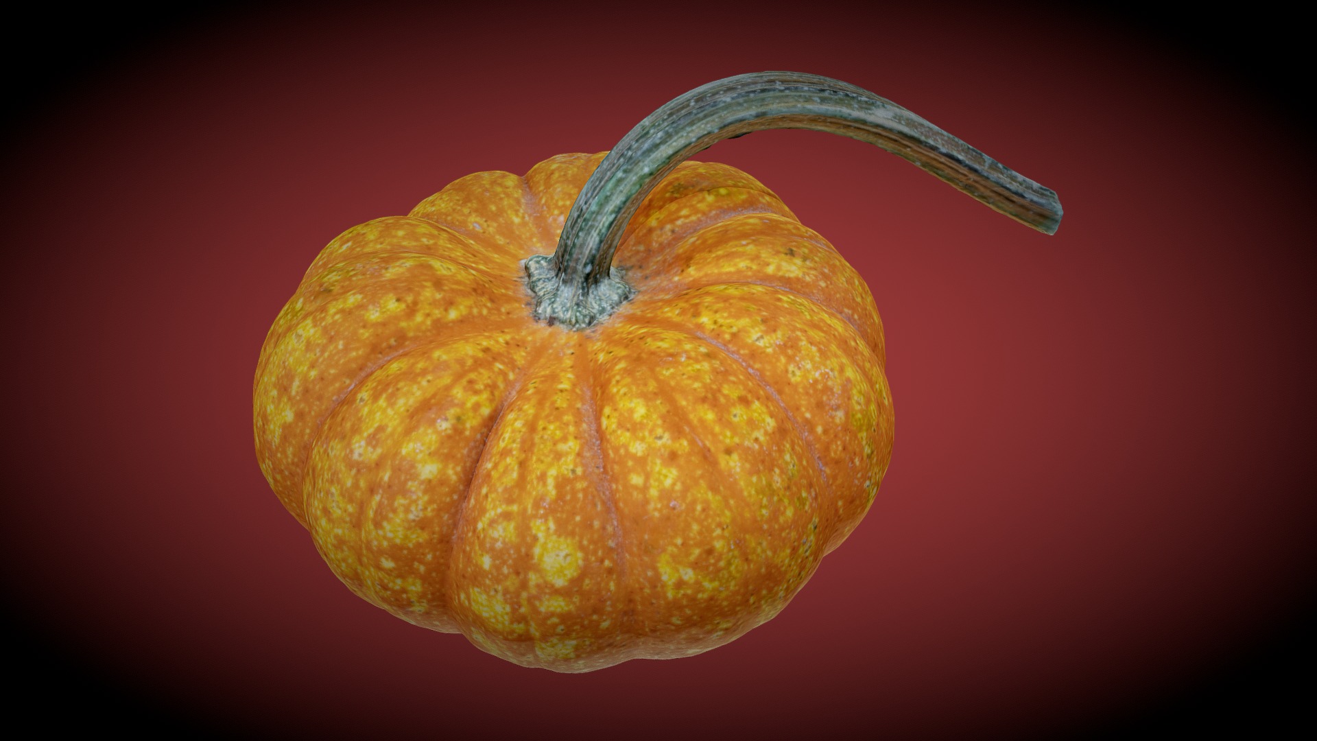 3D model Pumkin_01 - This is a 3D model of the Pumkin_01. The 3D model is about a close-up of a fruit.