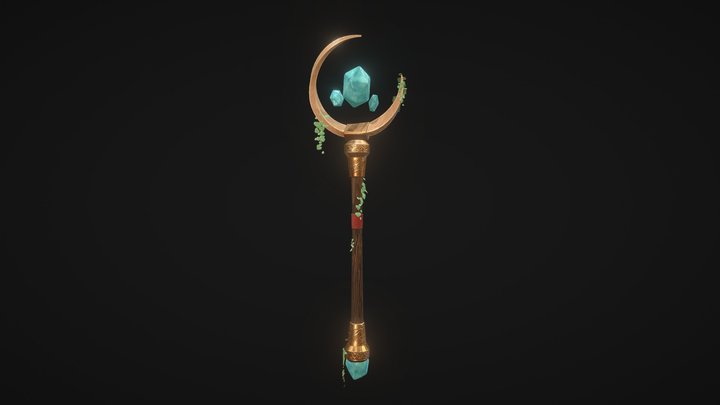 Harwood Greatstaff 3D Model