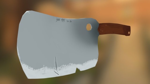 Butcher's Knife 3D Model
