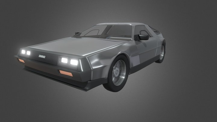 DeLorean  DMC-12 3D Model