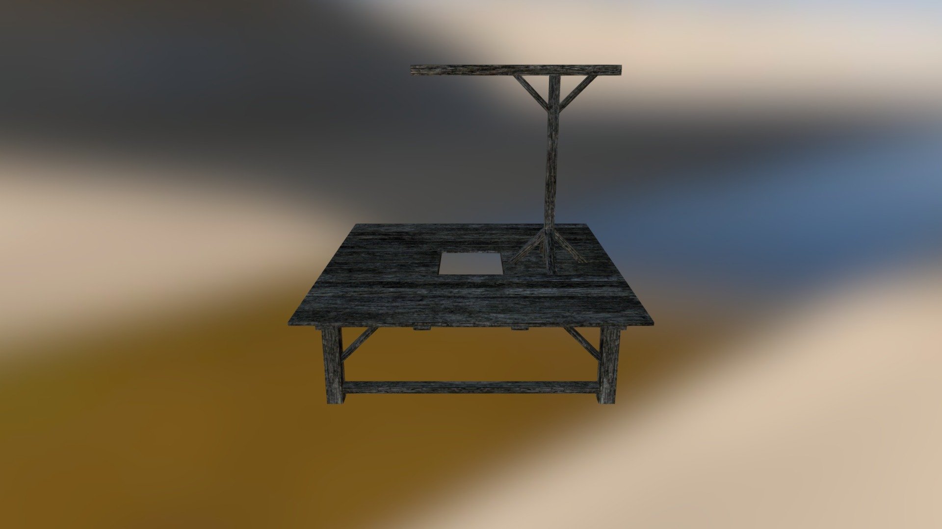 Single Gallows - 3D model by GandaG [70025a4] - Sketchfab