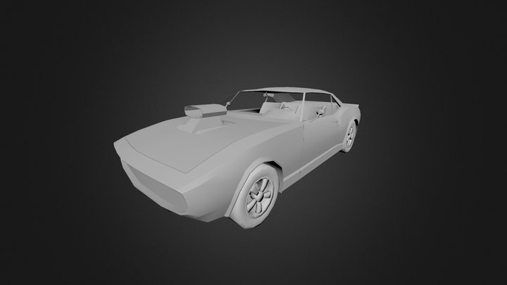 Camaro Coupe 1968 3D Model