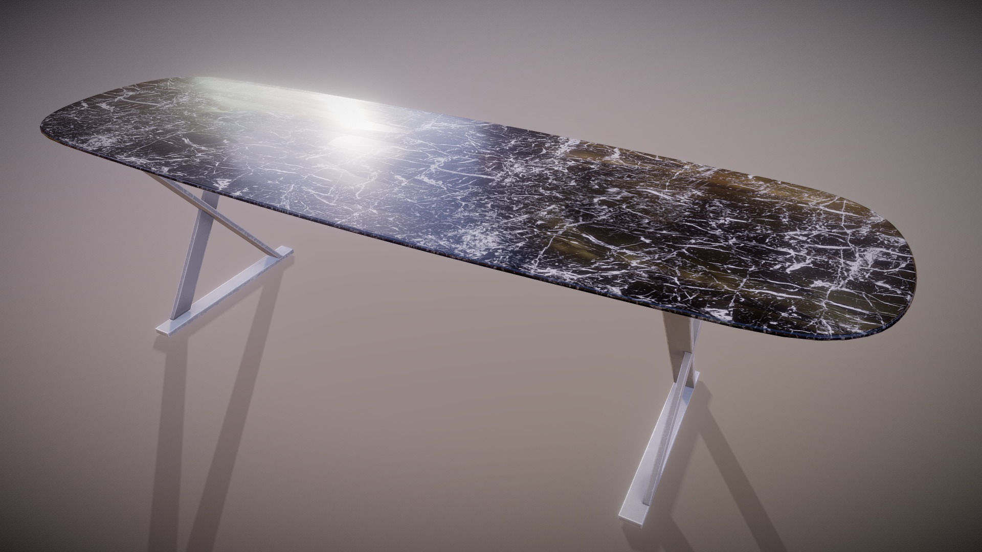 3D model table - This is a 3D model of the table. The 3D model is about a table with a glass top.