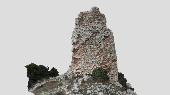 Tour Sarrazine - Dentelles de Montmirail 3D Model