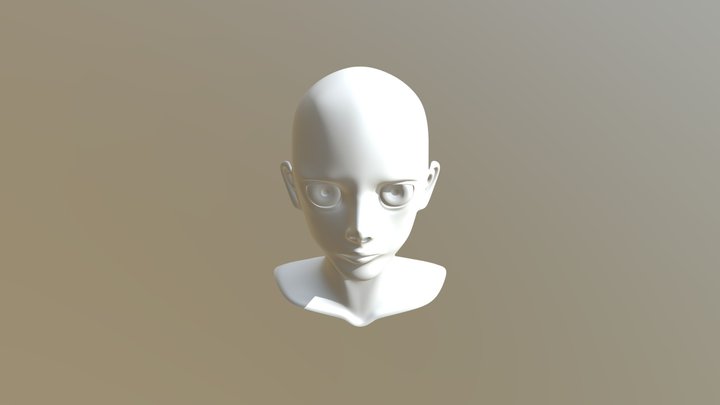 cartoon head 3D Model