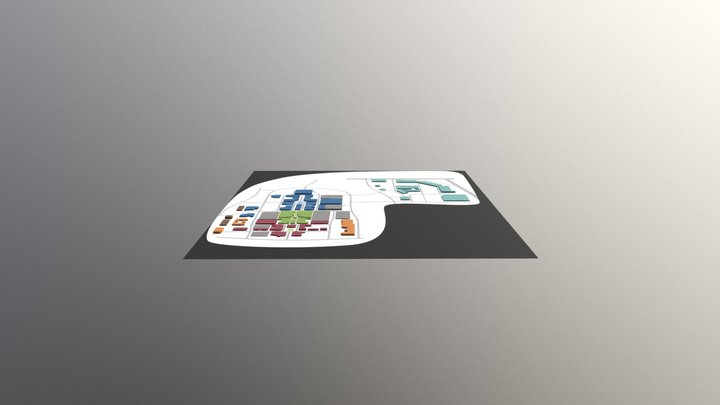 Shops Map Export005 3D Model