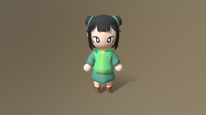 Chibi-character 3D models - Sketchfab