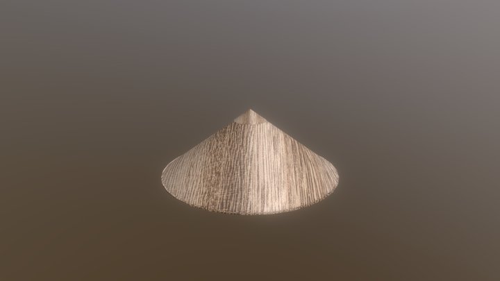 Rice Hat - Asian conical hat 3D Model