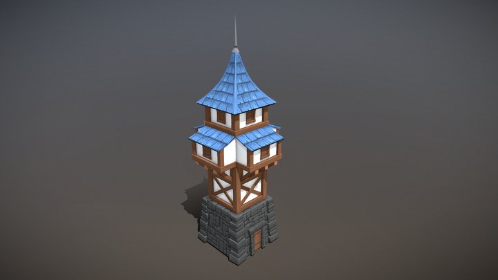 Medieval Tower 3D Model