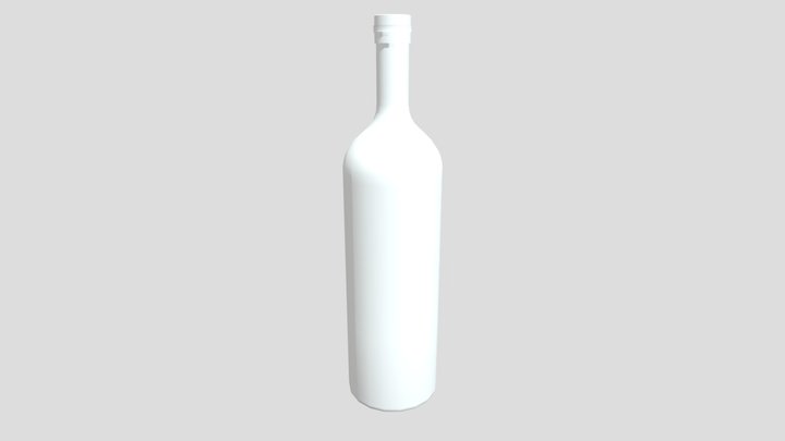 Wine Bottle (untextured) 3D Model
