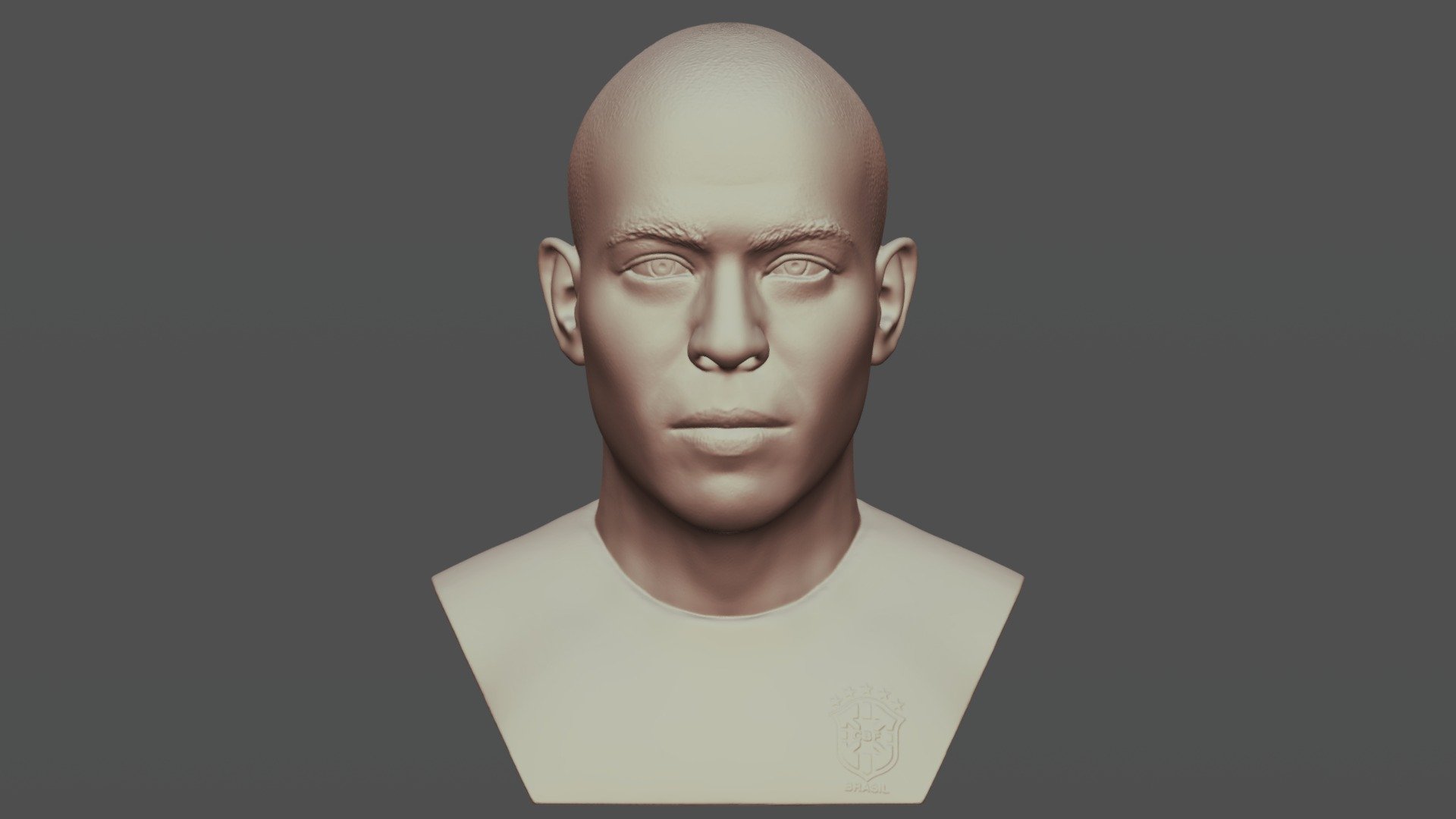 Ronaldo Nazario bust for 3D printing