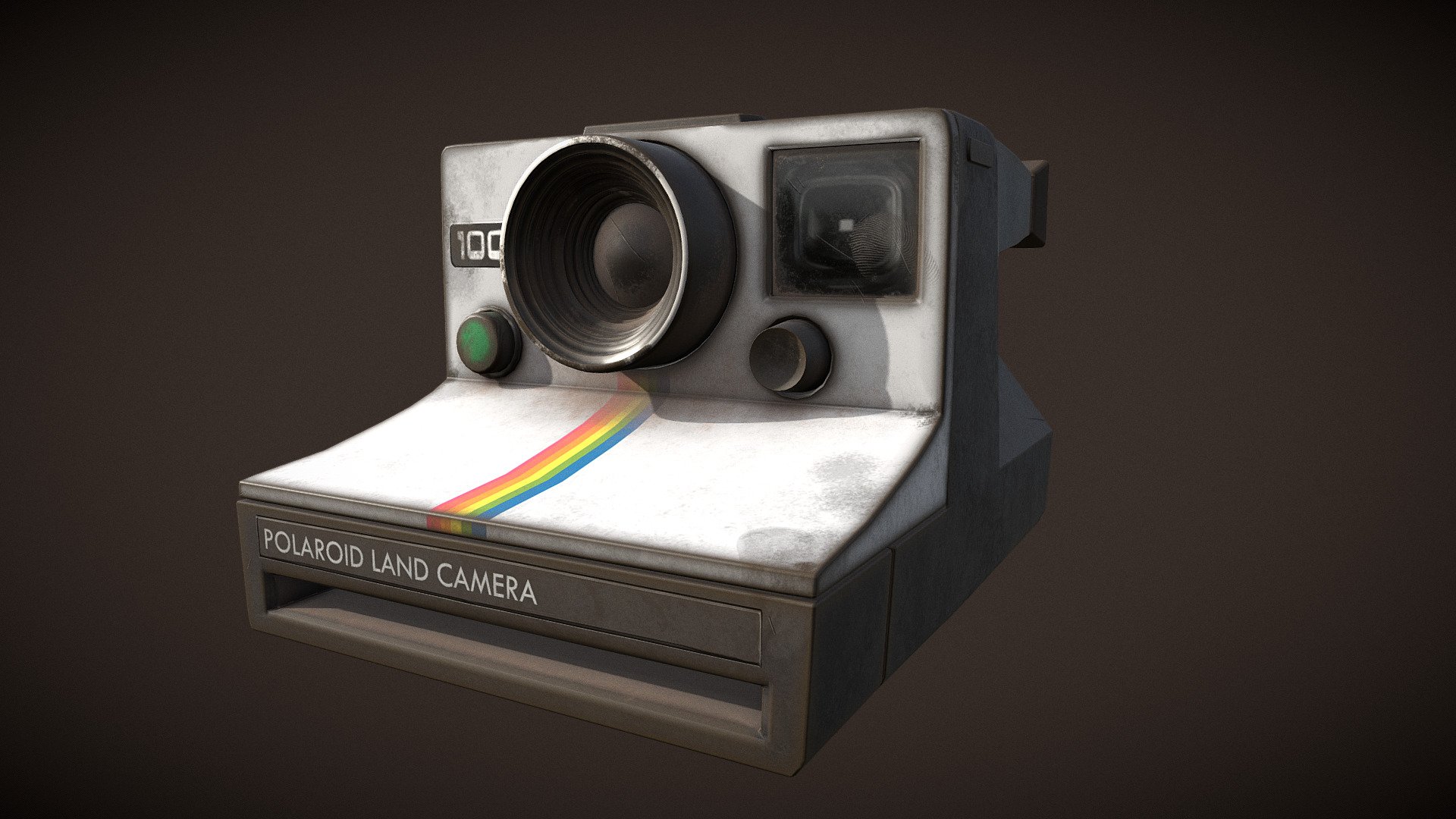 Polaroid Land Camera 1000 mit Blitz – Trödelfuchs Vintage Shop