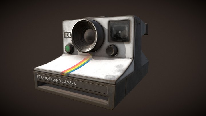 Dusty Polaroid 1000 Land Camera 3D Model