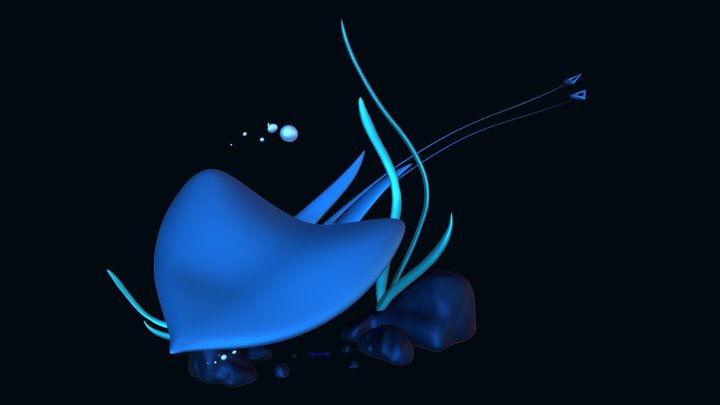 Underwater Sea Creature 3D Model