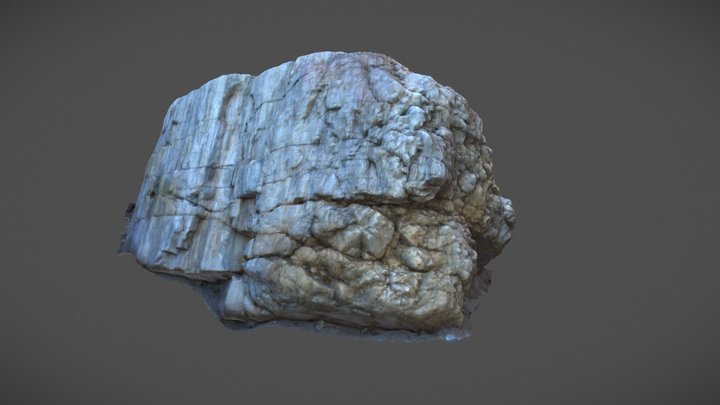 Beach Rock/Boulder In Greece, Scan 3D Model
