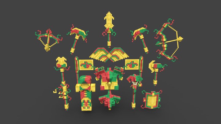 Jester Pack | Made for Minecraft 3D Model