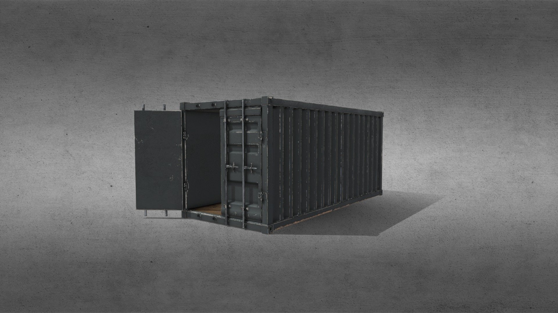 HD Shipping Container Game Ready Download Free 3D model by