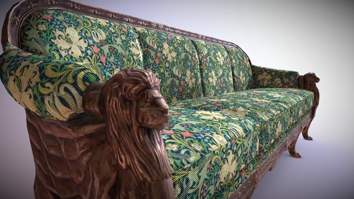 TR: DoX set - long sofa 3D Model
