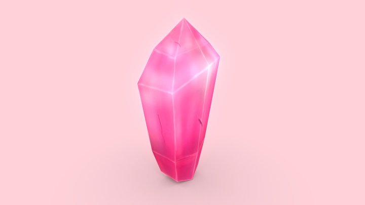 Stylized Crystal 3D Model