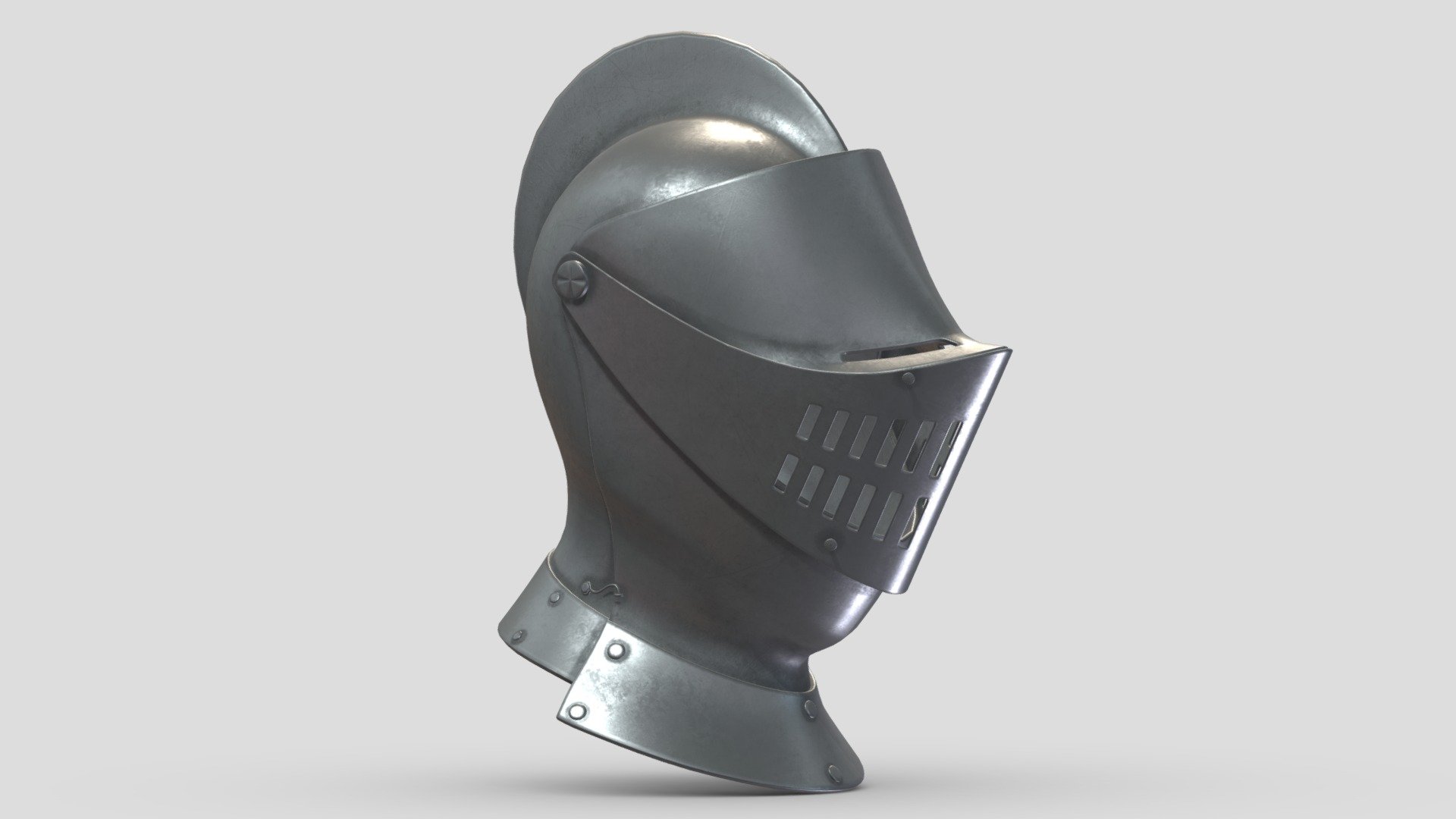 Medieval Knight Armet Helmet Buy Royalty Free 3d Model By Frezzy Frezzy3d [700b63b