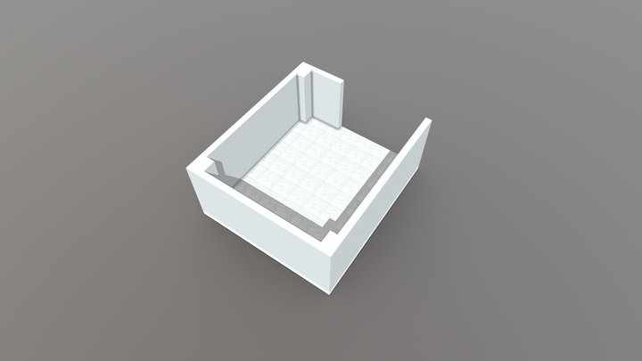 Small Room Cross Section 3D Model