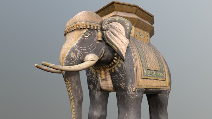Elephant statue 3D Model
