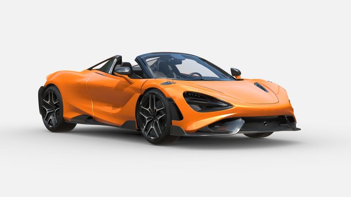 3d model Supercar McLaren 765LT VR Ready 3D Model