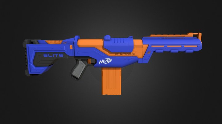 Blaster Nerf 3D Model