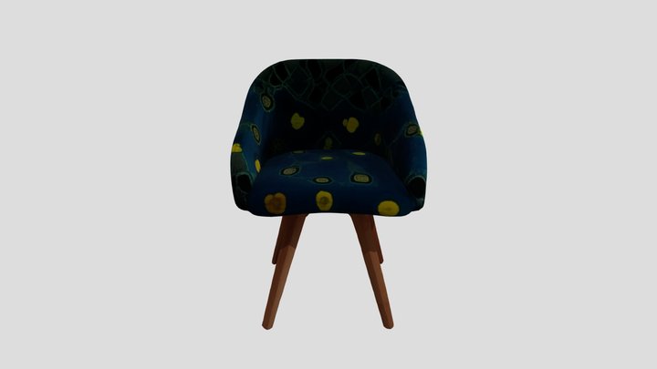 Azure Bloom Armchair