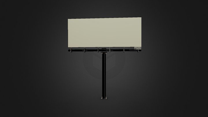 33'x13' Billboard 3D Model