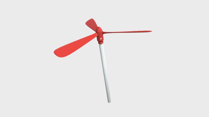 AERO PROPS HAND PROPELLER TOY 3D Model