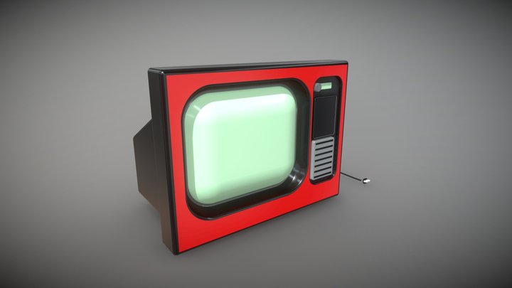 Old TV 3D Model