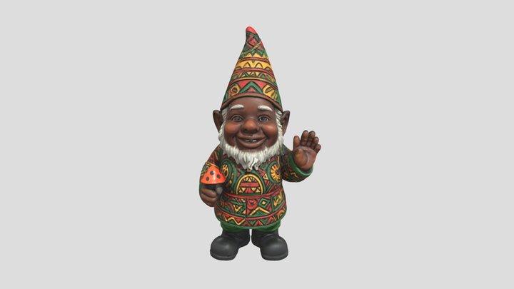 Garden Joy Gnome, 3D Model