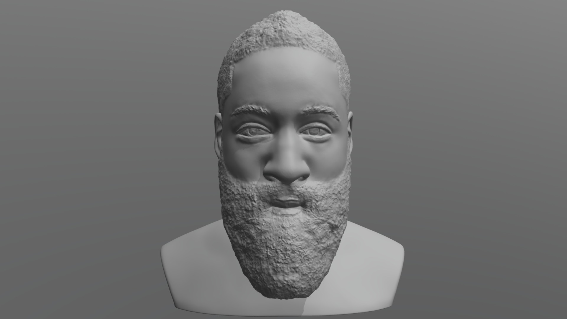 3D model James Harden bust for 3D printing - This is a 3D model of the James Harden bust for 3D printing. The 3D model is about a man with a beard.