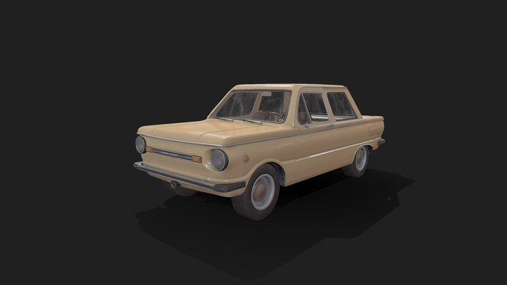 ZAZ - 968М / Lowpoly – Free 3D Model STL