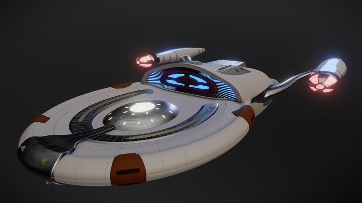 Starfleet Carrier 3D Model