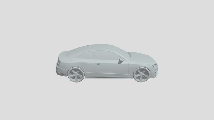 Audi RS5 scale1-70 lowpoly for 3D-printing