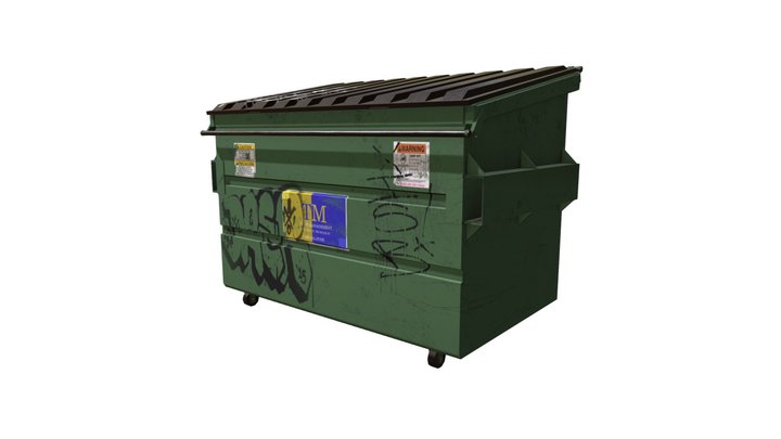 Dumpster Bloody 3D Model