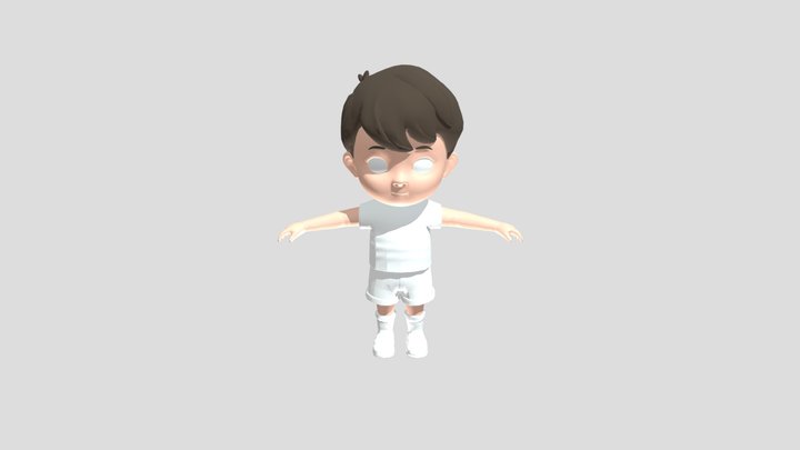 Kneeling Pointing 3D Model
